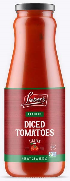 Diced Tomato In Glass Jar 'Liebers' NETT!