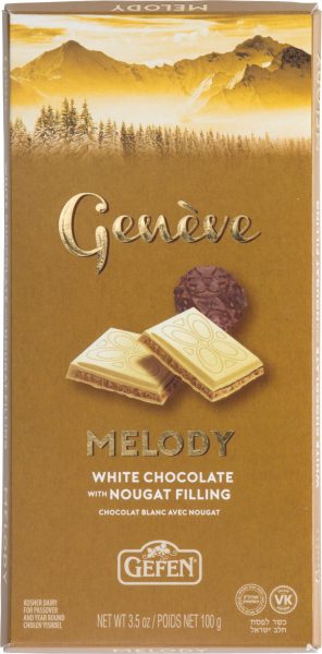 Geneve Swiss Melody White Choc W/Praline Bar 'Gefen' NETT!