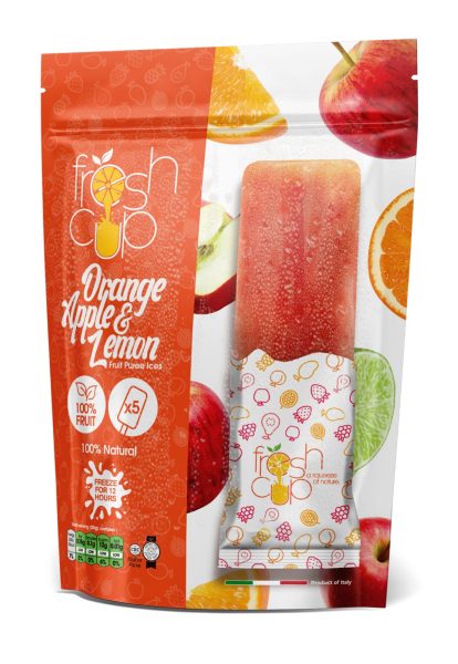 Apple Orange & Lemon Fruit Puree Ices 'Fresh-Cup' NETT!