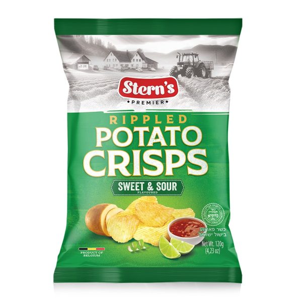 Sweet & Sour Rippled Chips Large Pack 'Sterns' NETT!