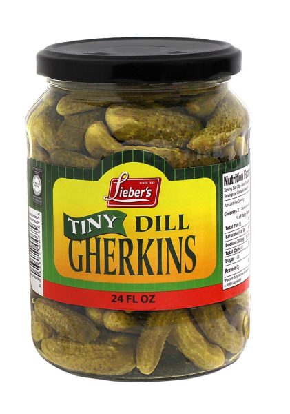 Tiny Dill Gherkins In Glass Jar 'Liebers'