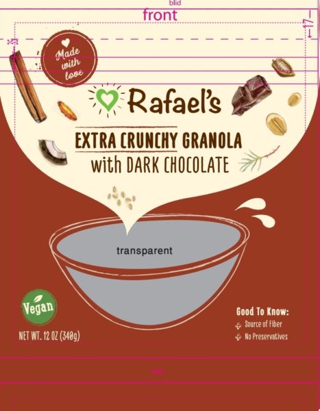 Dark Choc Chips Extra Crunchy Granola 'Rafael's'