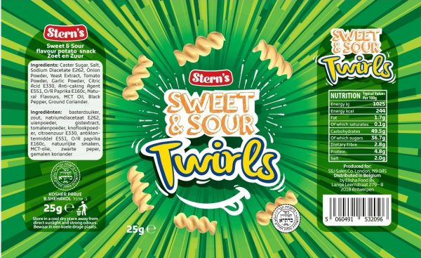 Twirls Sweet & Sour Small Pack 'Sterns' NETT!