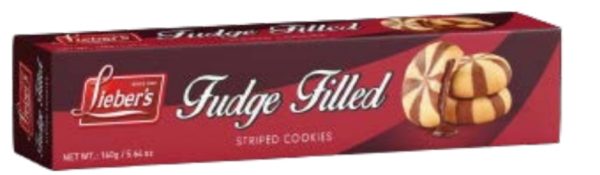 Fudge Filled Striped Cookies 'Liebers'