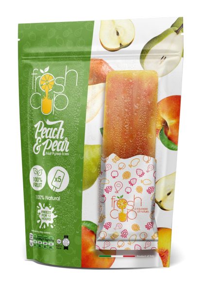Peach Pear Fruit Puree Ices 'Fresh-Cup' NETT!