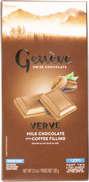 Geneve Milk Chocolate W/Coffee Filling 'Gefen' NETT!