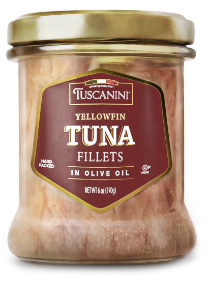 Tuna Fillet in Olive Oil Jar 'Tuscanini' NETT!