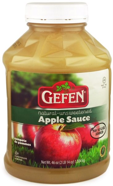 Unsweet. Apple Sauce X-LG Jar 'Gefen'