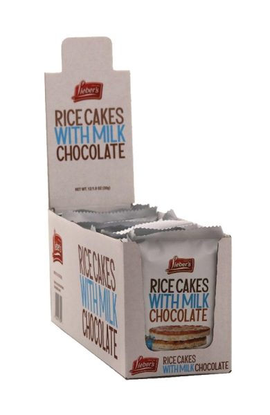 Display 2pk Milky Choc Rice Cakes 'Liebers' NETT!
