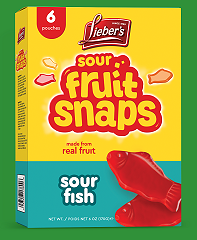 Sour Fruit Snaps (Fish) In Box 'Liebers'