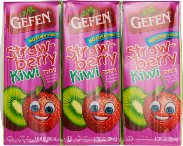Mini Strawberry/Kiwi Juice Cartons 'Gefen'