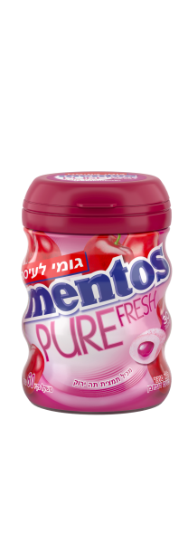 Gum SF Cherry Curvy Bottles 'Mentos' NETT!