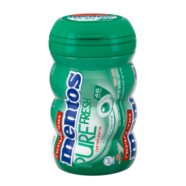 BIG Gum Spearmint Curvy (Green) Bottle 'Mentos' NETT!