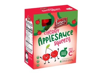 Cherry Apple Sauce Pouch 'Liebers'