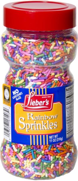 KP Rainbow Sprinkles Jar 'Liebers'