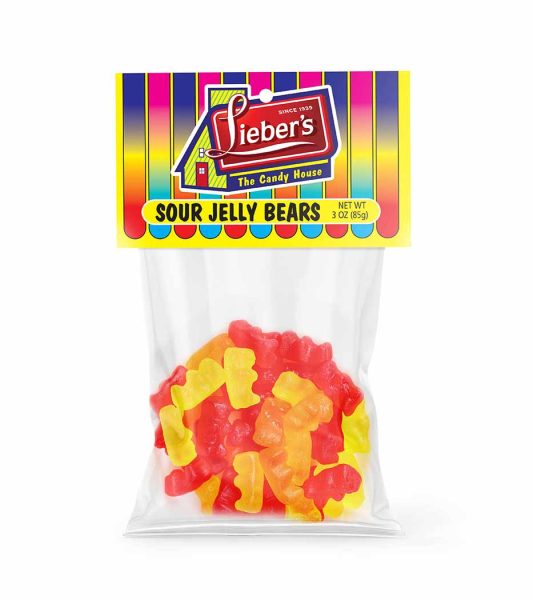 Sour Jelly Bears In Hang Bag 'Liebers'