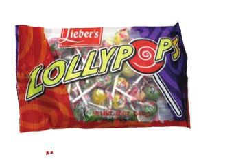 Multi Color Ball Lollypops In LARGE Bag 'Liebers'