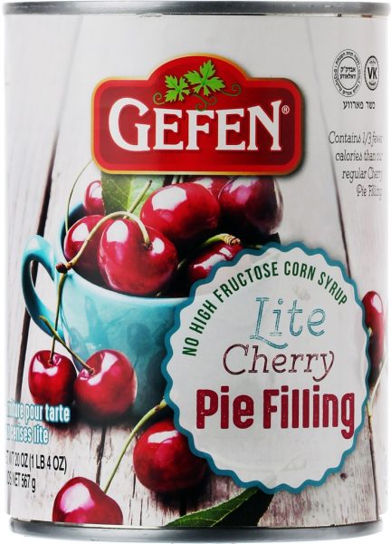 GEFEN LITE Cherry Pie Filling Tinned 'Gefen'