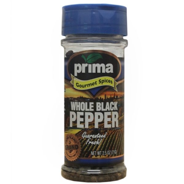 Prima WHOLE Black Pepper 'Prima Spice'