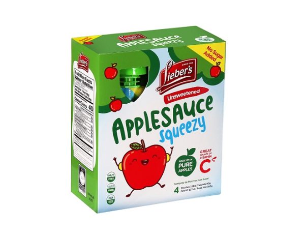 Liebers Sweetened Apple Sauce Pouches 'Liebers'