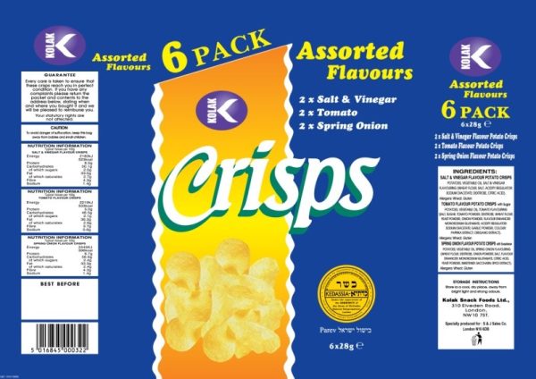 Crisps Assorted Flav. 'Kolak' NETT!