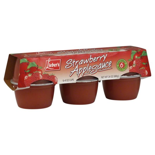 Mini Strawberry Apple Sauce Cups 'Liebers' NETT!