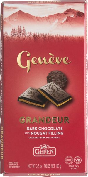 Geneve Swiss Granduer Dark Choc W/Praline Bar 'Gefen' NETT!