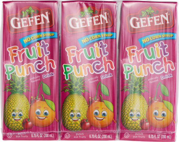 Mini Fruit Punch Juice Cartons 'Gefen'