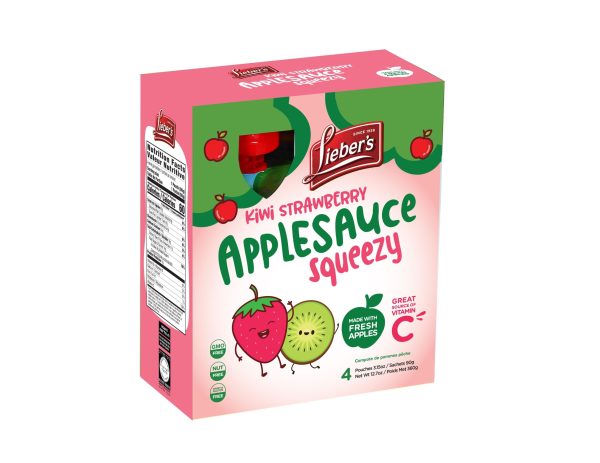 Kiwi Strawberry Apple Sauce Pouch 'Liebers'