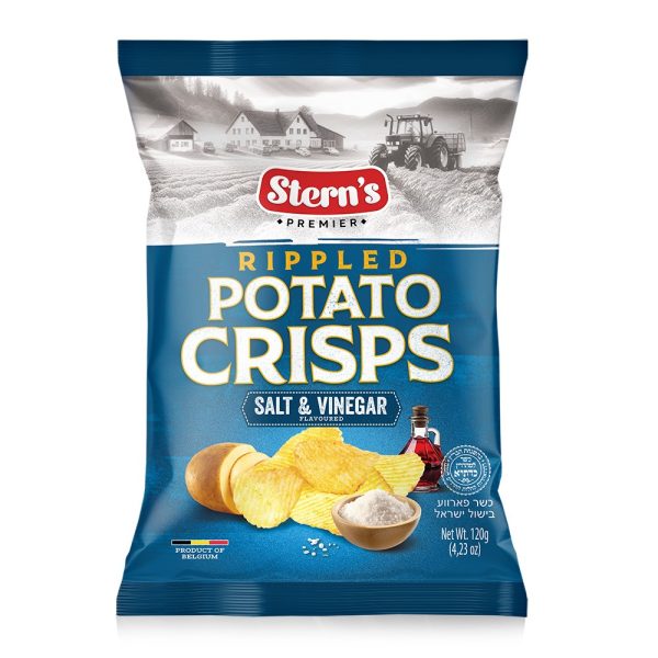 KP Salt & Vinegar Rippled Chips Large Pack 'Sterns'