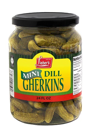 Mini Gherkins Glass Jar 'Liebers'