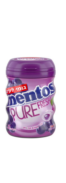 Gum SF Grape Curvy Bottle 'Mentos' NETT!