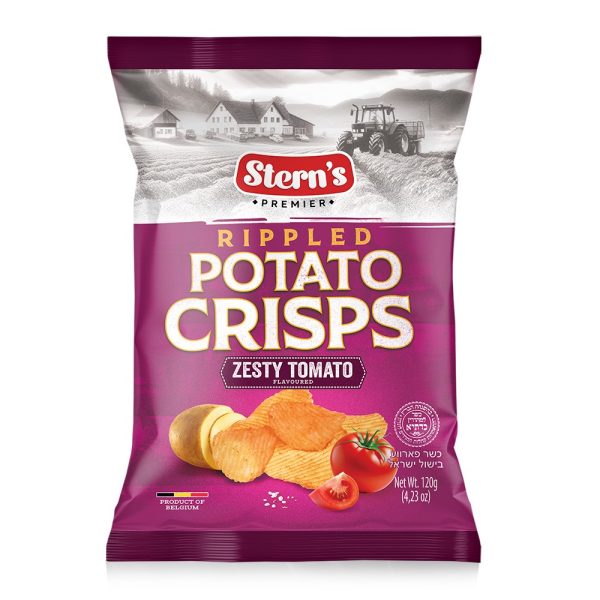Zesty Tomato Rippled Chips Large Pack 'Sterns' NETT!